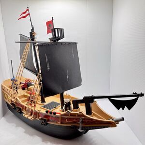 PLAYMOBIL Pirate Raider Ship Set # 6678 Nearly Complete (Bx X)